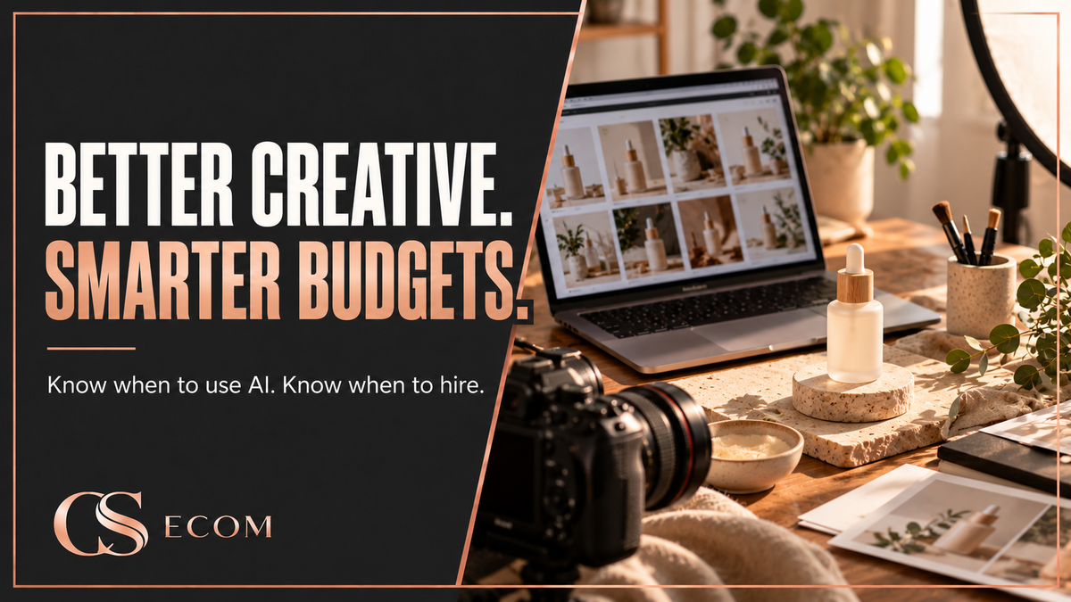 AI creative on any budget: images, video, and when to hire a human — CS Ecom