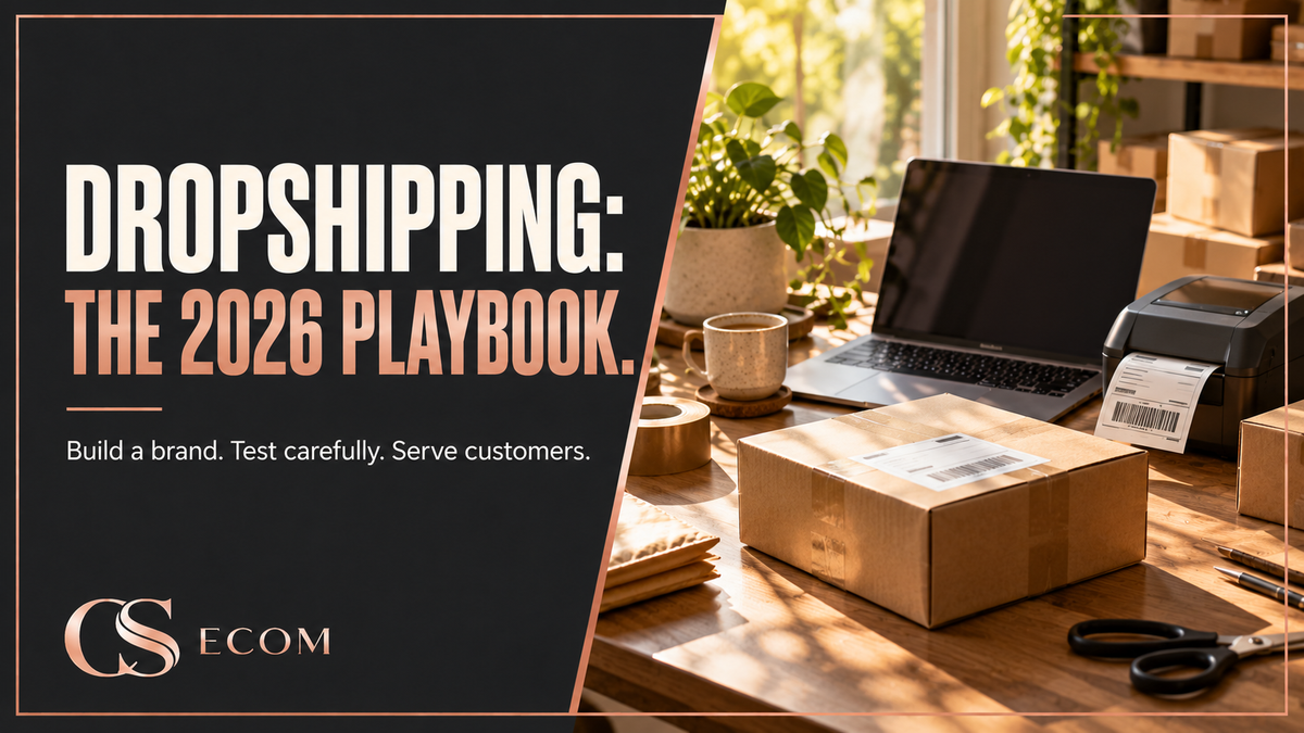 Dropshipping isn't dead — the 2026 playbook — CS Ecom